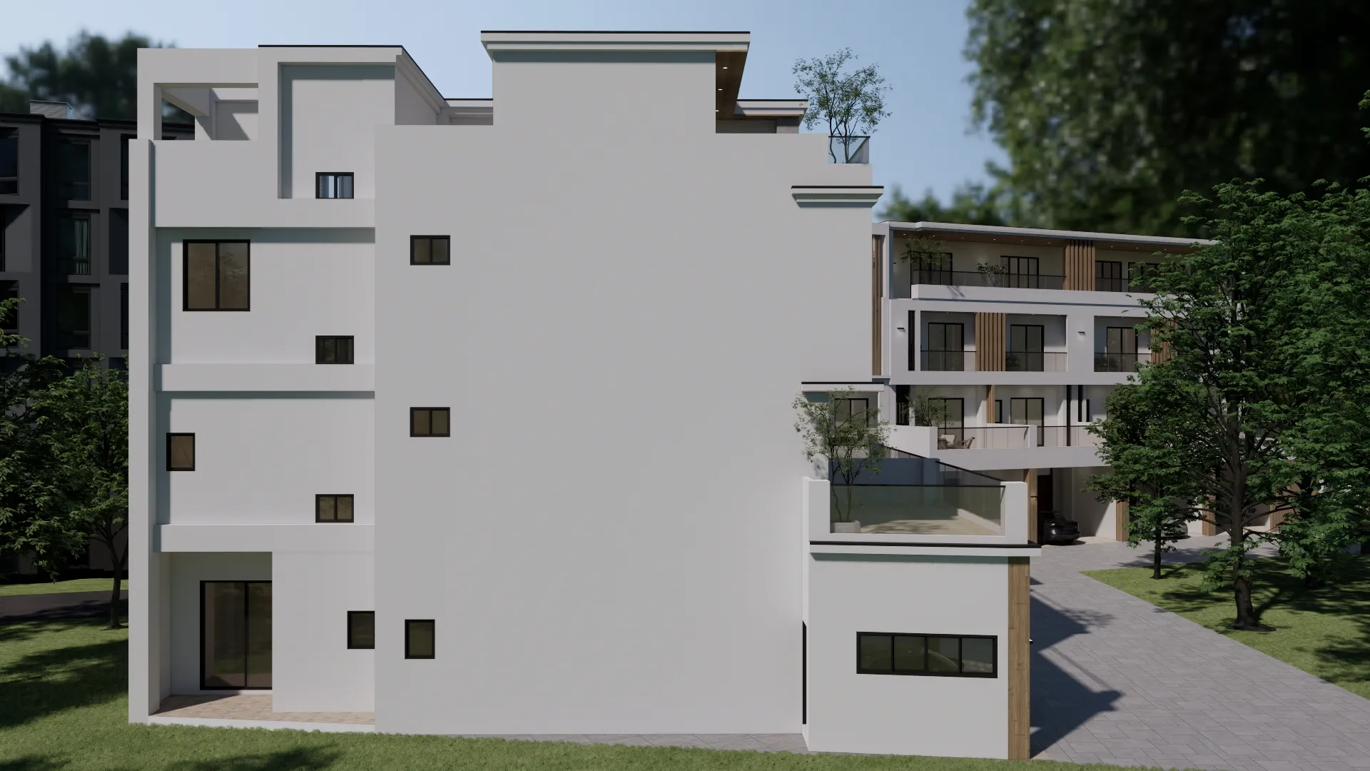 三戶外觀模擬圖